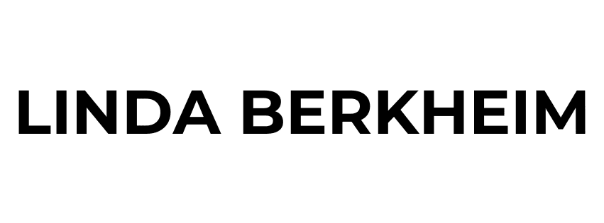 Black text on a white background reads "LINDA BERKHEIM" in all capital letters.